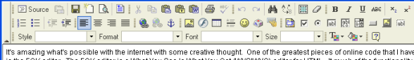 FCK Editor - WYSIWYG Editor for the web.